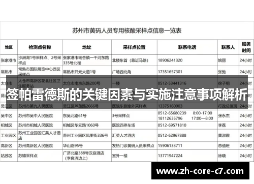 签帕雷德斯的关键因素与实施注意事项解析